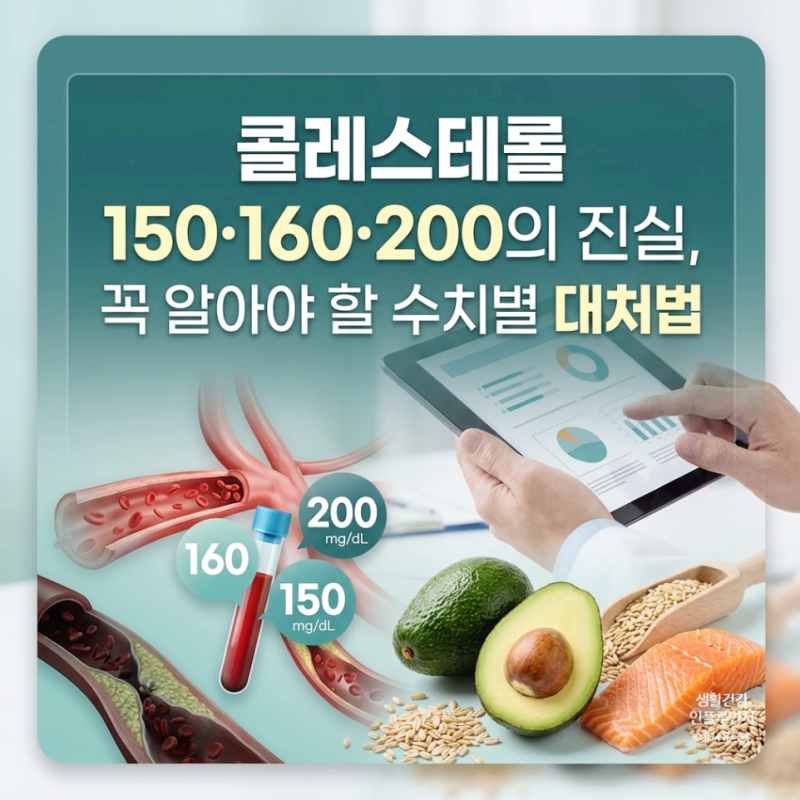 LDL 콜레스테롤 150, 160, 200? 정상수치와 나쁜 콜레스테롤 낮추는 방법