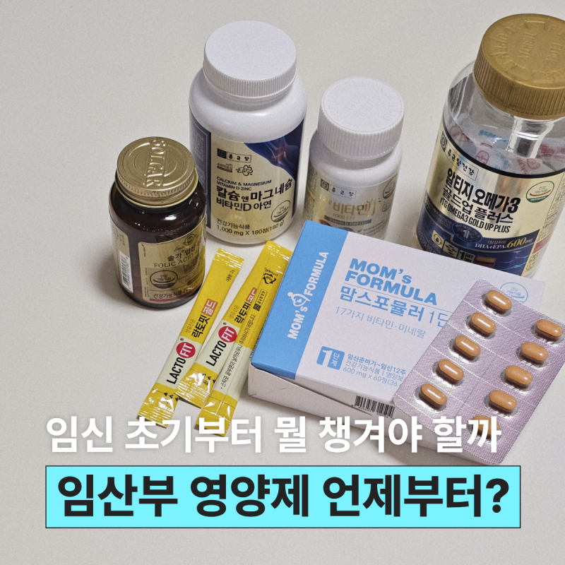 임산부 영양제 복용시기, 임신 초기부터 주수별 챙길 영양소 정리