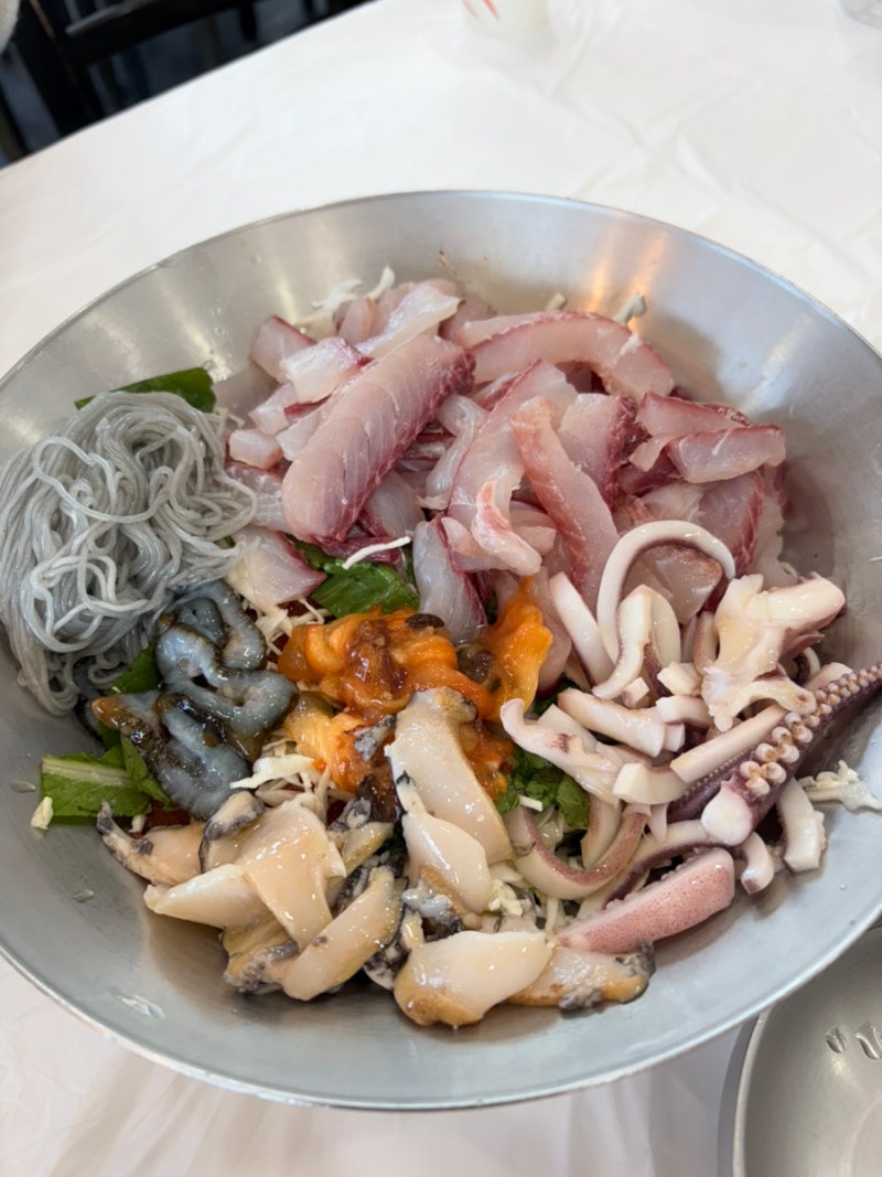 인천 영종도 물회 맛집 선녀풍 2호점, 용궁물회 먹고 온 후기