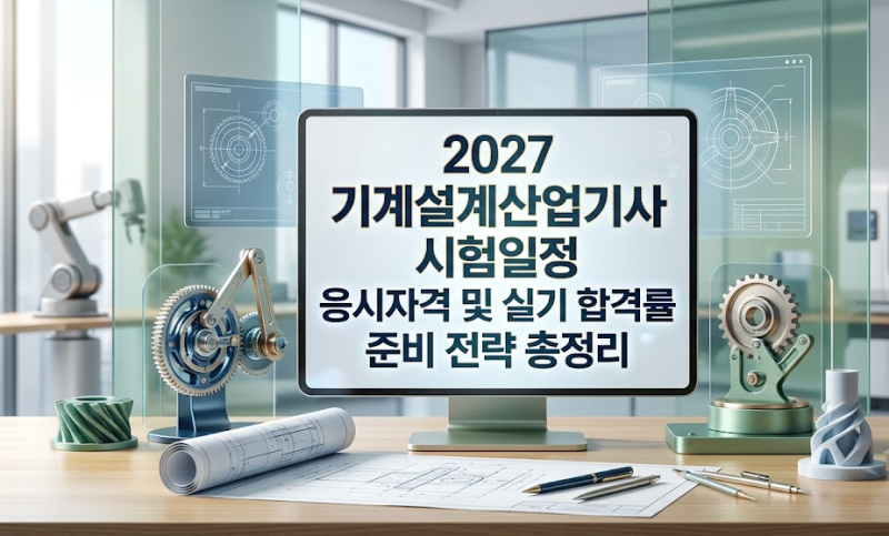 2027 기계설계산업기사 시험일정 응시자격 및 실기 합격률 준비 전략 총정리