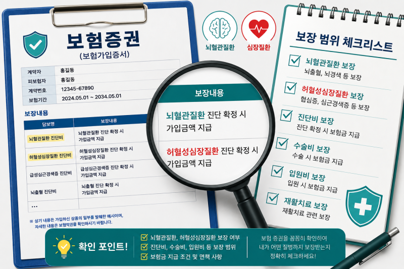 메리츠화재 뇌혈관질환 허혈성심장질환 보험, 뇌출혈과 급성심근경색 보장범위 차이