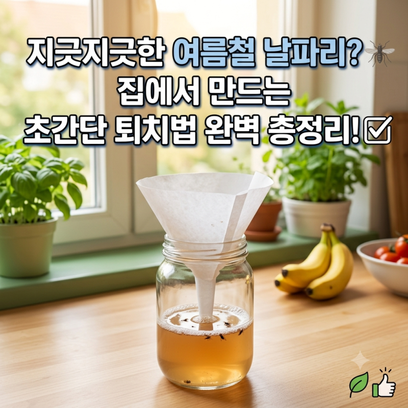 집에 자꾸 보이는 여름철 날파리 없애는법 핵심 총정리