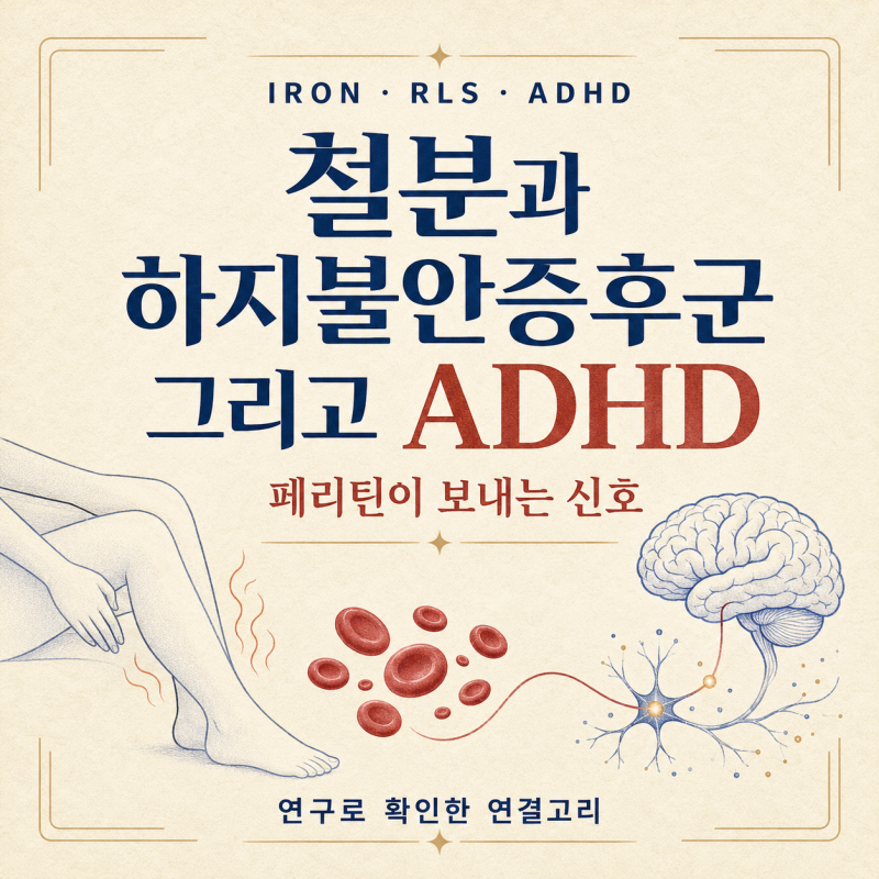 철분 부족이 하지불안증후군과 ADHD에 영향을 줄까? 철분 결핍 증상 종류 페리틴 Ferritin