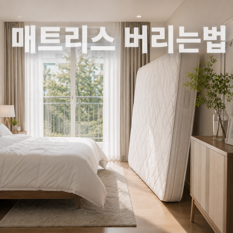매트리스 버리는법 무료 부터 배출 총정리