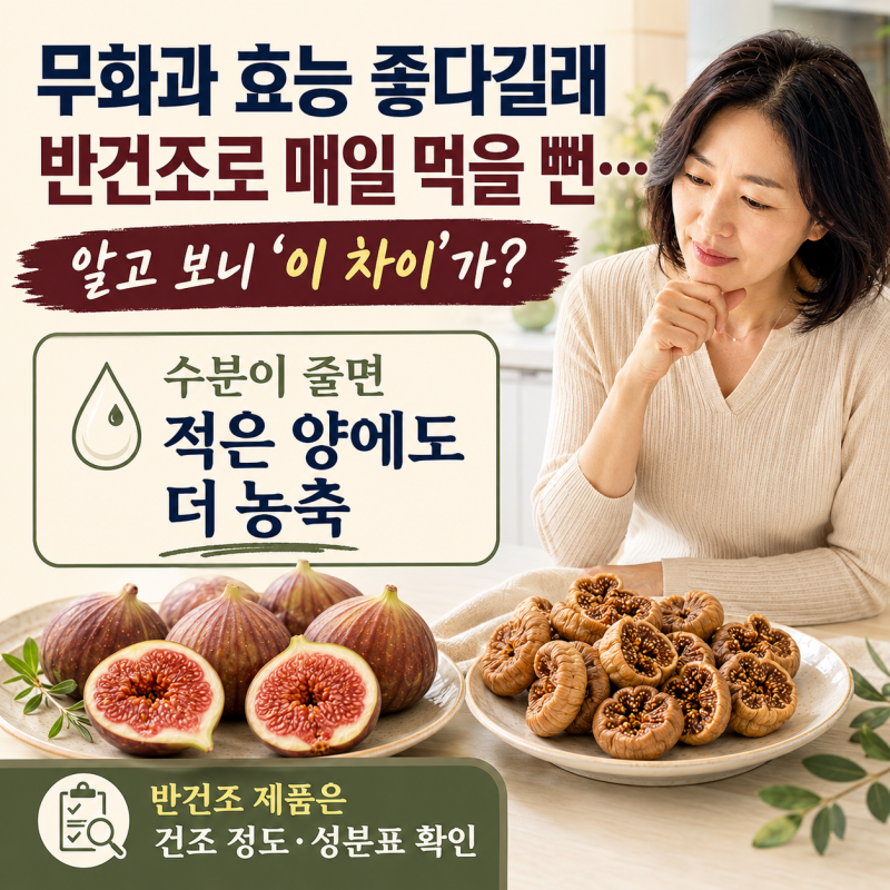 무화과 효능 좋다길래 반건조로 매일 먹을 뻔... 알고 보니 ‘이 차이’가?