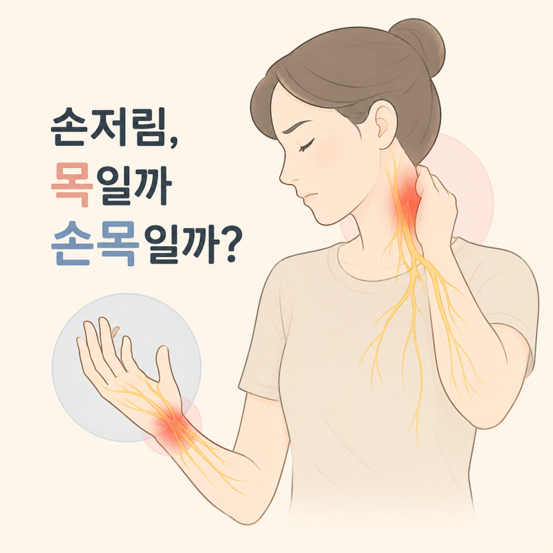 손저림은 목디스크 때문일까요, 손목터널증후군 때문일까요? 구분하는 방법
