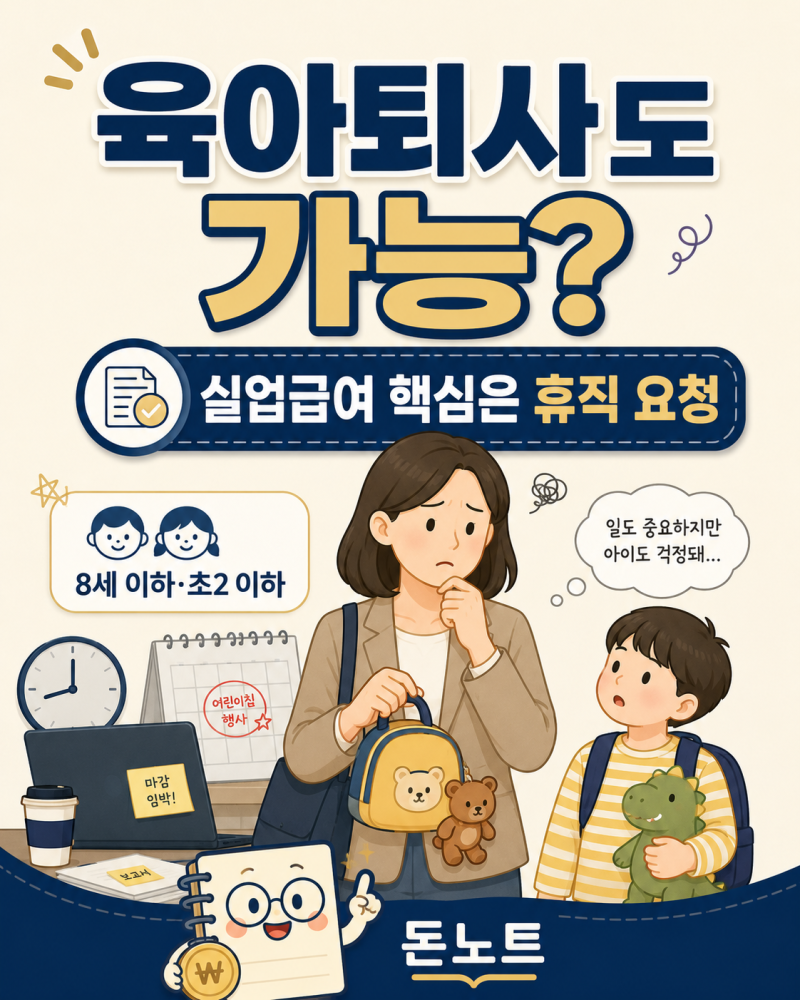육아 때문에 자진퇴사하면 실업급여 가능할까? 인정 조건과 증빙서류