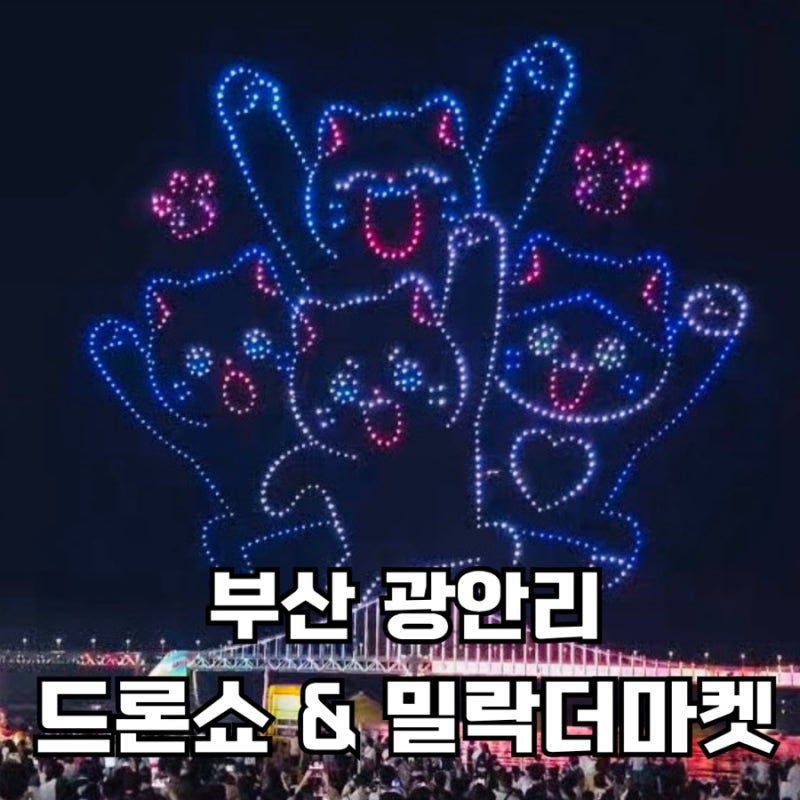 Busan Gwangalli Must-Visit Places: August and September Drone Laser Show Schedule, Millak the Market
