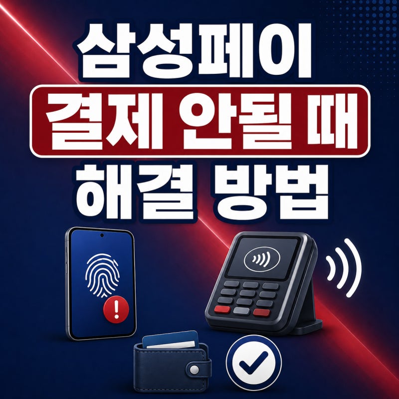 삼성페이 결제가 갑자기 안 될 때, 이렇게 확인하세요