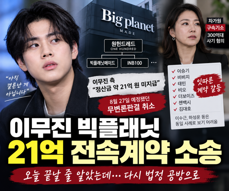 '21억 소송' 이무진 무변론판결 취소, 빅플래닛 다른 아티스트 분쟁까지
