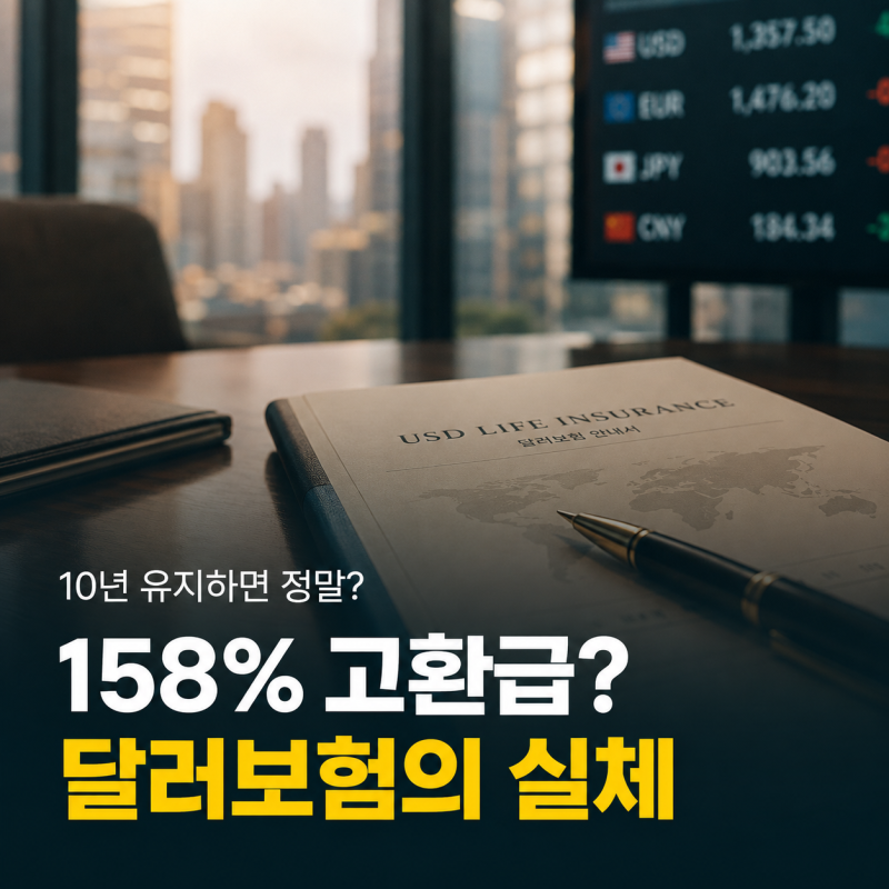 "10년만 참으면 158% 대박?" 금감원도 가입자 주의 당부한 고환급 달러보험의 실체