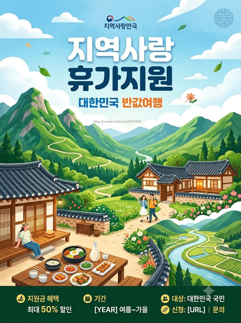 지역사랑 휴가 지원 사업 총정리 (신청 대상·환급 혜택·사용 방법)