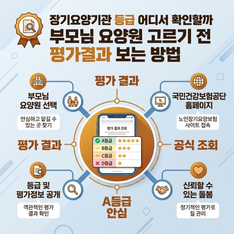 부모님 요양원 고르기 전 장기요양기관 등급 어디서 확인할까