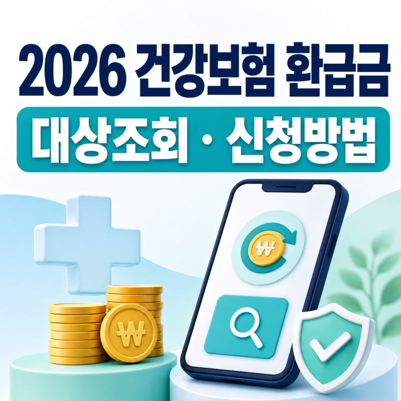 # 2026년 건강보험 환급금 조회 방법｜환급 대상·지급 신청·사기 문자 구별법