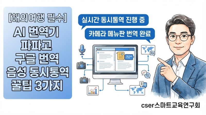 [초보 필독] 파파고·구글 번역기 음성 동시통역 및 오프라인 번역 완벽 가이드