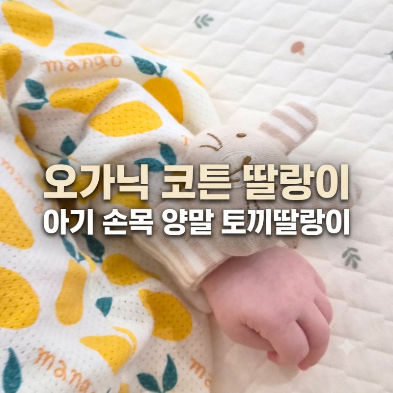 아기 손목 딸랑이 오가닉 코튼 딸랑이 토끼 딸랑이 후기