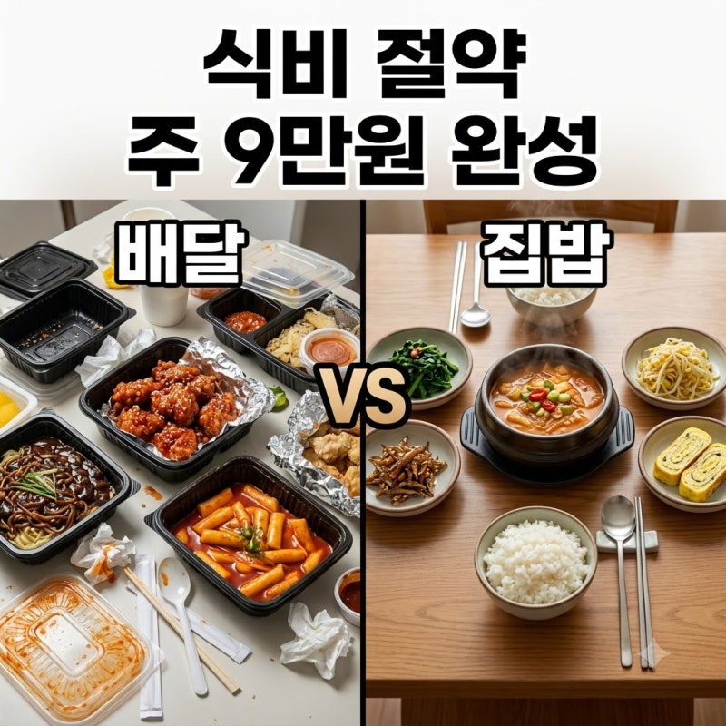 일주일 9만원 간단한 집밥 식단표와 장보기 절약 꿀팁