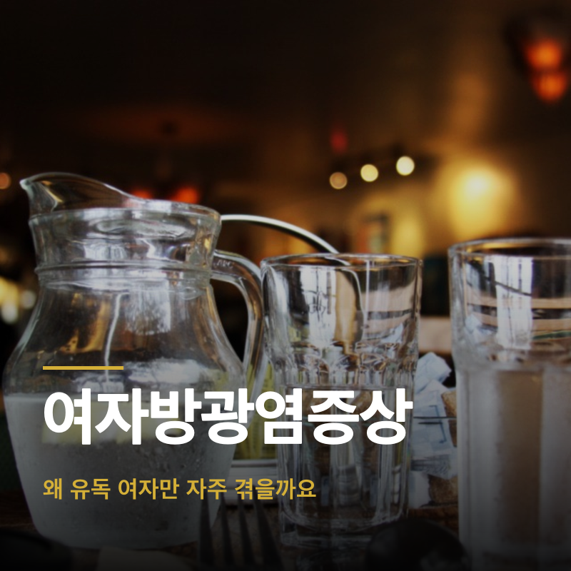 여자방광염증상, 왜 유독 여자만 자주 겪을까요