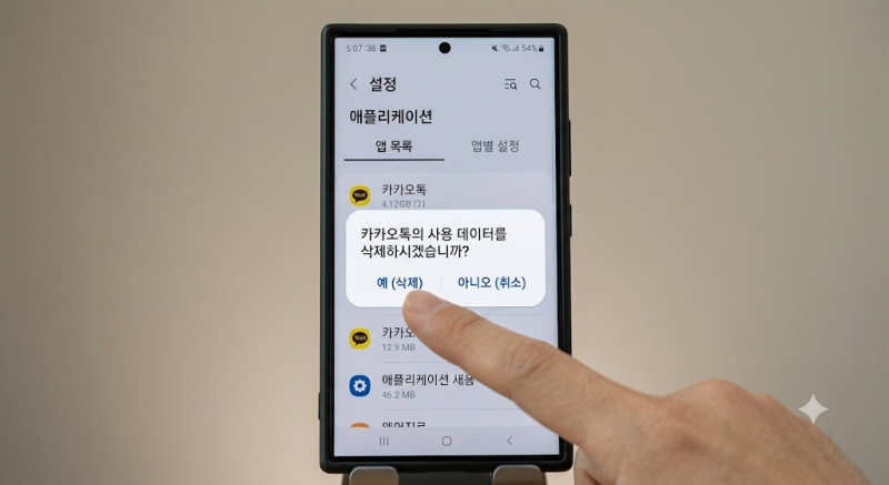 [스마트폰 꿀팁] 카카오톡 용량 줄이기 & 캐시 데이터 삭제로 스마트폰 저장 공간 20GB 확보하....