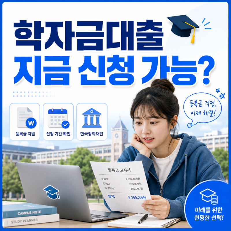 학자금대출 아직 신청 가능할까? 2학기 등록 전 실행 마감까지 확인