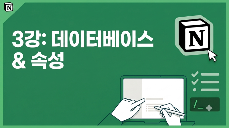 [직장인 노션 Master 3강] 노션 활용의 꽃, 데이터베이스(표) 기초 & 필수 속성 완벽 정리