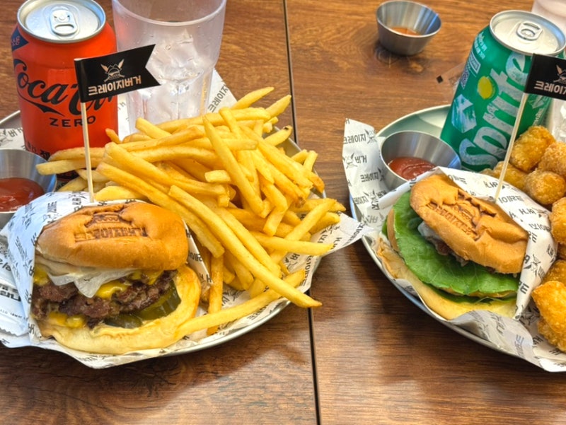 수원인계동맛집 추천! 육즙 팡팡 터지는 크레이지버거 점심 혼밥 쌉가능
