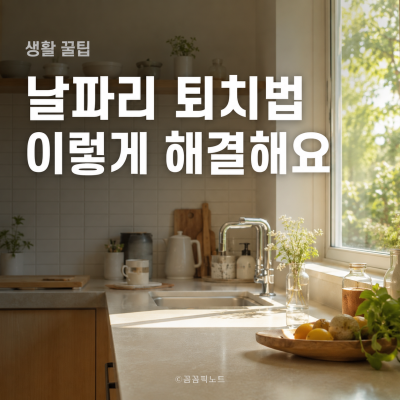 날파리 퇴치법, "도대체 어디서 들어왔지?" 싶을 때 바로 쓰는 날파리트랩과 예방 관리법