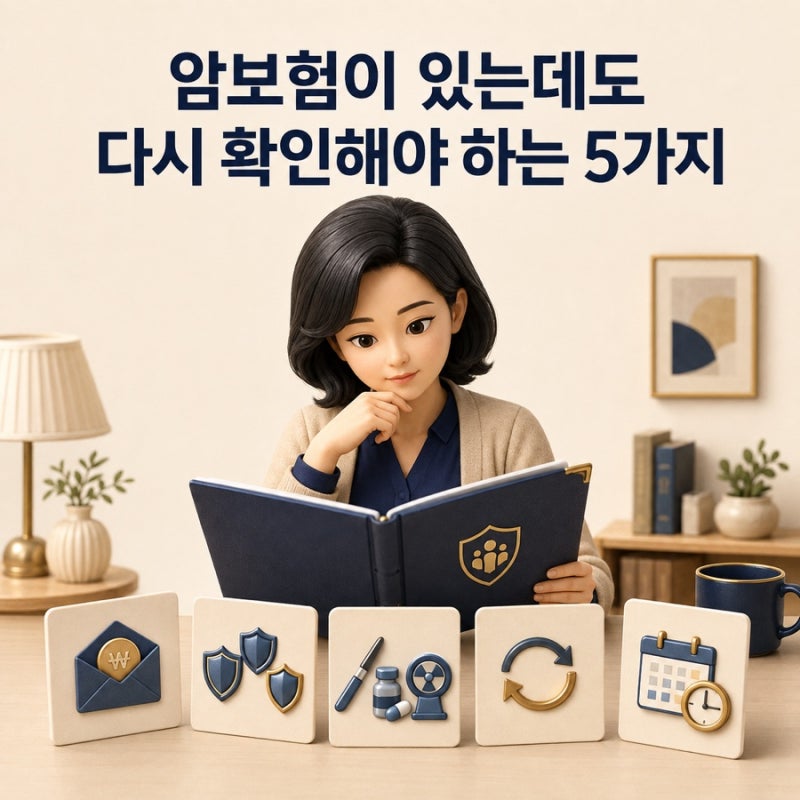 암보험이 있는데도 다시 확인해야 하는 5가지