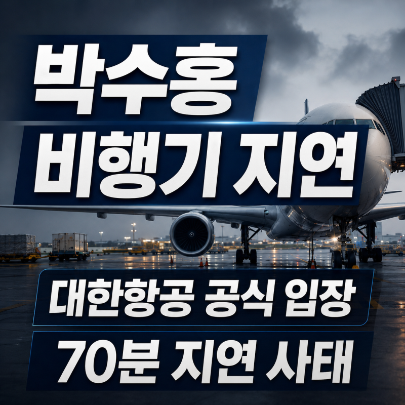 박수홍 비행기 지연 대한항공 입장, 그의 대처는 어땠을까?