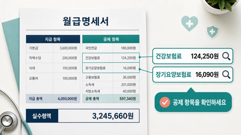 장기요양보험료, 월급명세서 보다가 궁금해지셨나요?