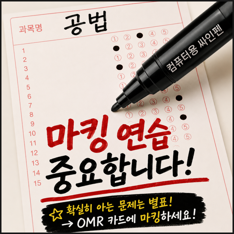 2026 공인중개사 시험 당일 준비물｜합격자가 겪은 마킹 실수, 점심까지