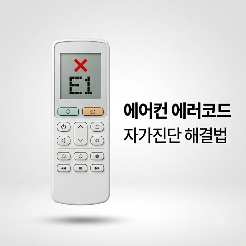 에어컨 에러코드 종류와 자가진단 브랜드별 원인 해결법