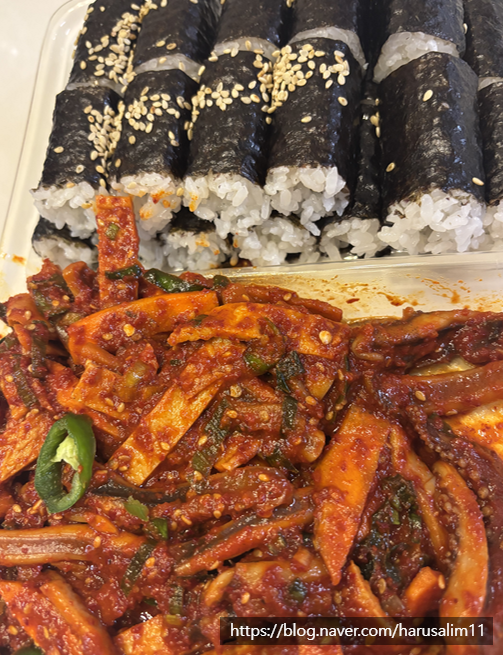코스트코 리뷰: 충무김밥, 코울슬로