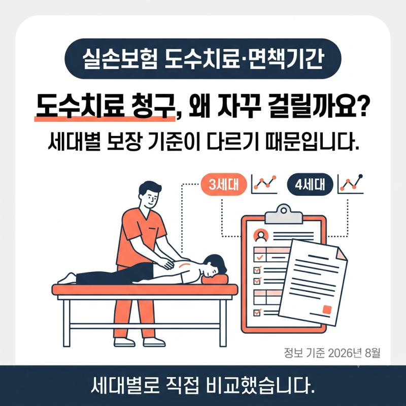 실손보험 도수치료 보장기준, 모르면 손해 보는 세대별 차이