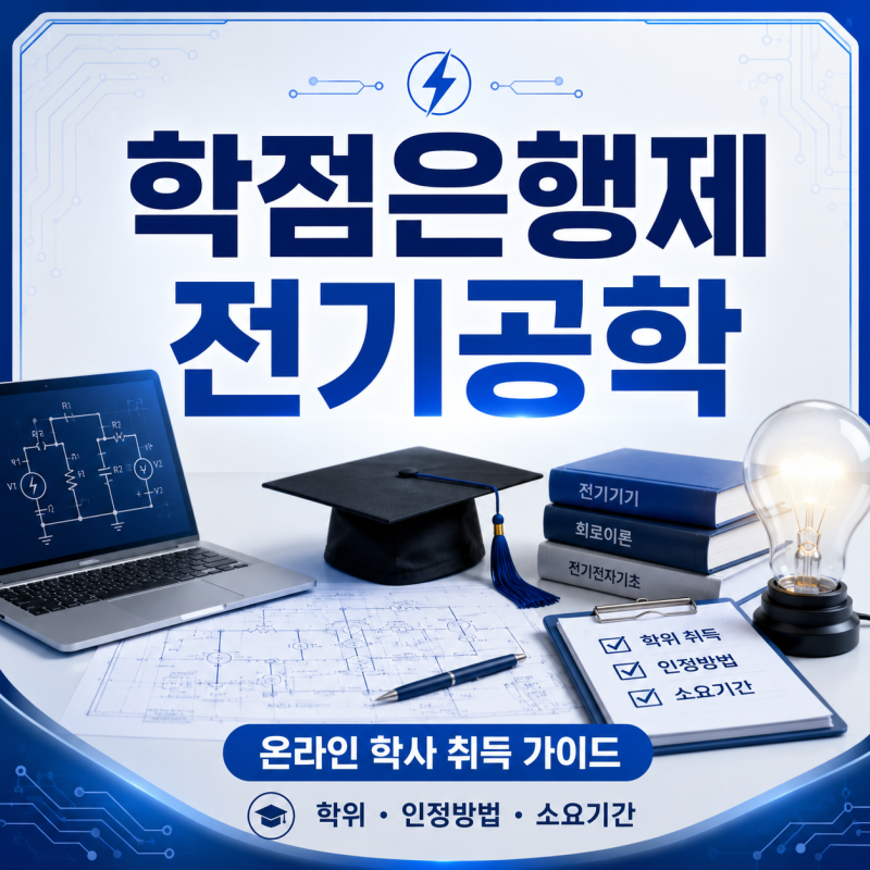 학점은행제 전기공학 비전공자가 전기 전공을 새로 만들려면?
