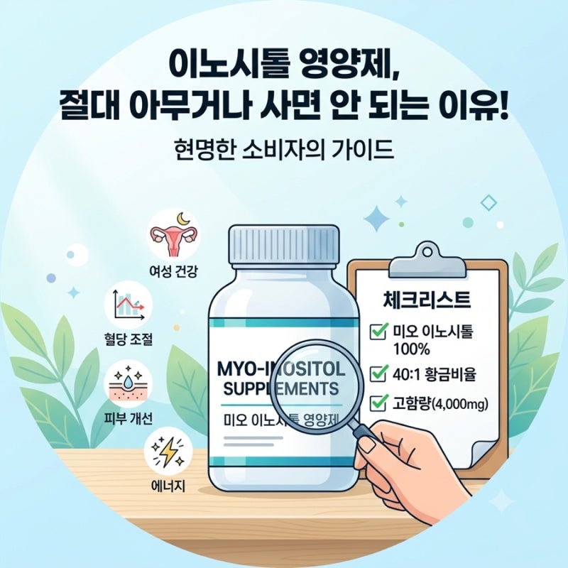 이노시톨 효능과 부작용 총정리 (다이어트에도 진짜 효과가 있을까?)