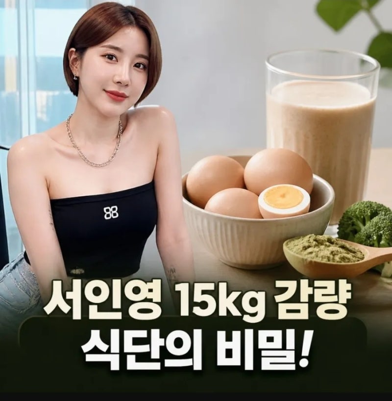 워터밤 서인영 15kg감량 식단