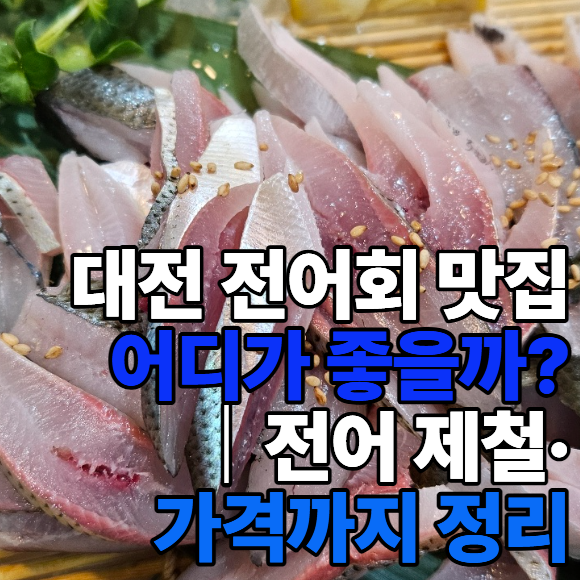 대전 전어회 맛집 어디가 좋을까?｜전어 제철·가격까지 정리