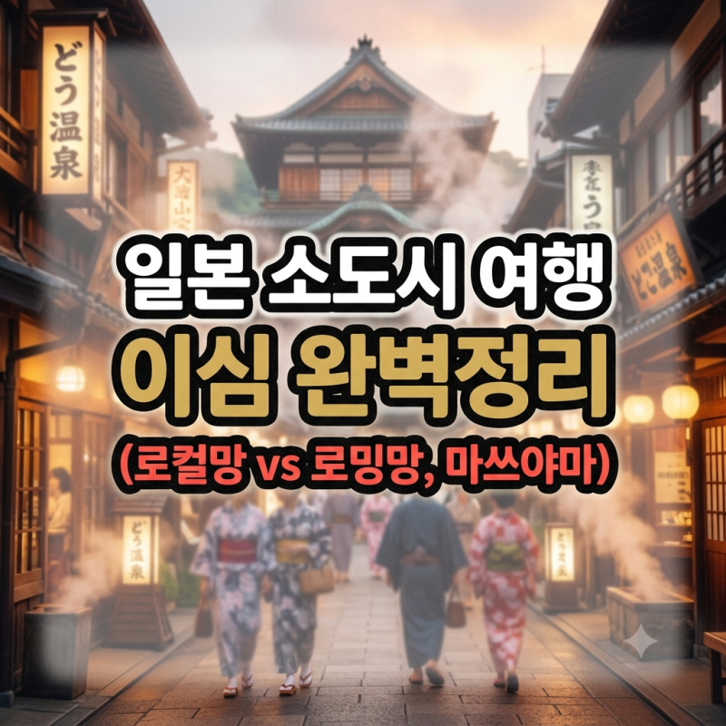 일본 소도시 여행 이심 완벽정리 (로컬망 로밍망 차이, 마쓰야마 추천, 유심사)