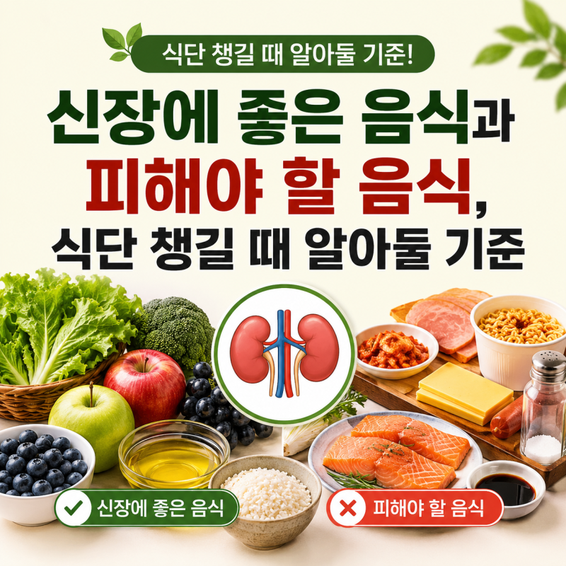 신장에 좋은 음식과 피해야 할 음식, 식단 챙길 때 알아둘 기준