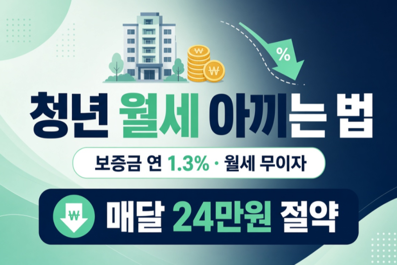 1%대 금리로 월세 줄이기 가능? 2026년청년 월세보증금 대출 및 지자체 이자 지원 완벽 정리