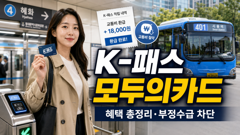 K패스 모두의카드 발급 신청방법 총정리, 혜택과 환급까지 한눈에