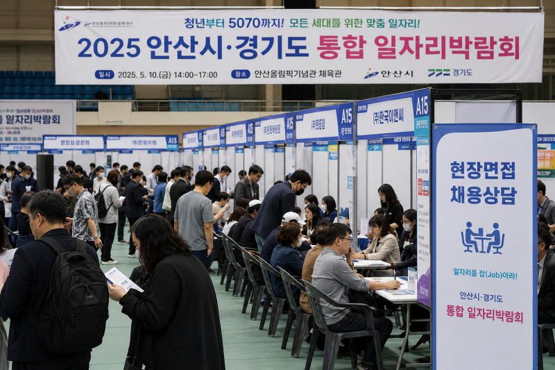 안산시, 청년부터 중장년까지 아우르는 통합 일자리박람회 개최
