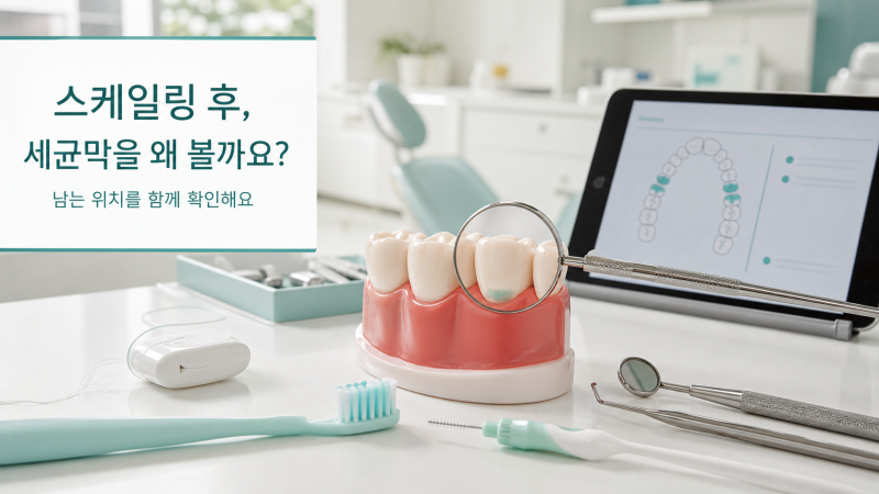 춘천 우두동 스케일링 후 세균막 검사, 왜 다시 확인할까요? -춘천김경수 치과