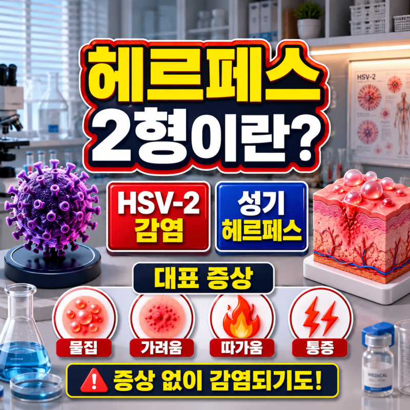 헤르페스 2형이란? 성기 헤르페스 원인, 증상, 전염, 수포, 임신, 잠복기, 완치, 치료 총정리