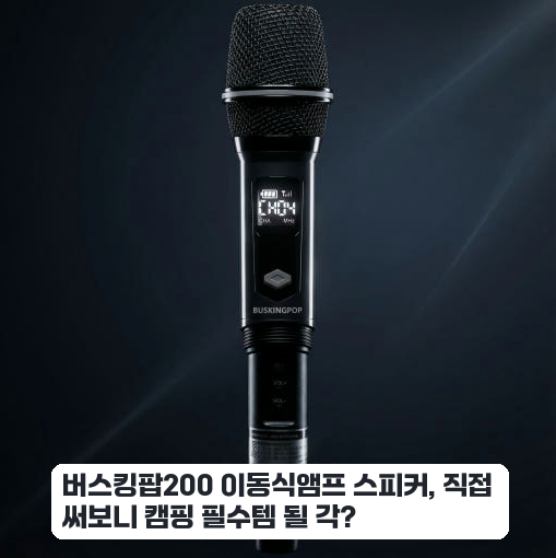 충전식 이동식앰프 버스킹팝200 며칠 써본 휴대성 후기