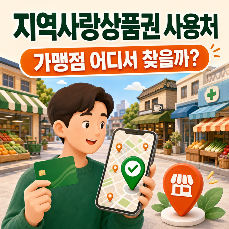 지역사랑상품권 사용처는? 가맹점 찾는 방법