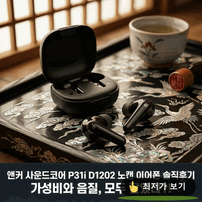 앤커 사운드코어 P31i D1202 노이즈캔슬링 블루투스 이어폰 솔직후기