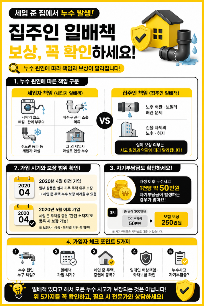 집주인 일상생활배상책임보험으로 보상될까요?