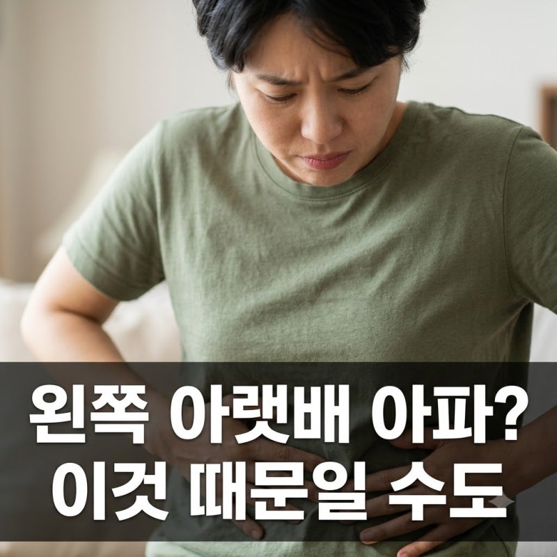 남자 여자 왼쪽 아랫배 통증? 혹시 이 5가지 중 하나일까..